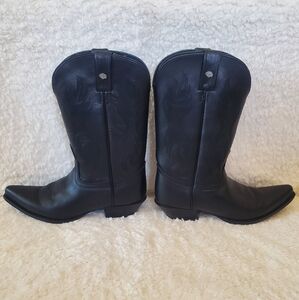 Harley-Davidson Black Leather Boots In Like New Condition. Size 8.5
